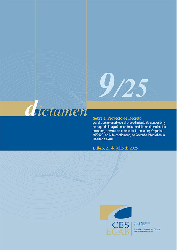 Dictamen 9/25 de 21 de julio sobre el Proyecto de Decreto de concesión y pago a víctimas de violencias sexuales