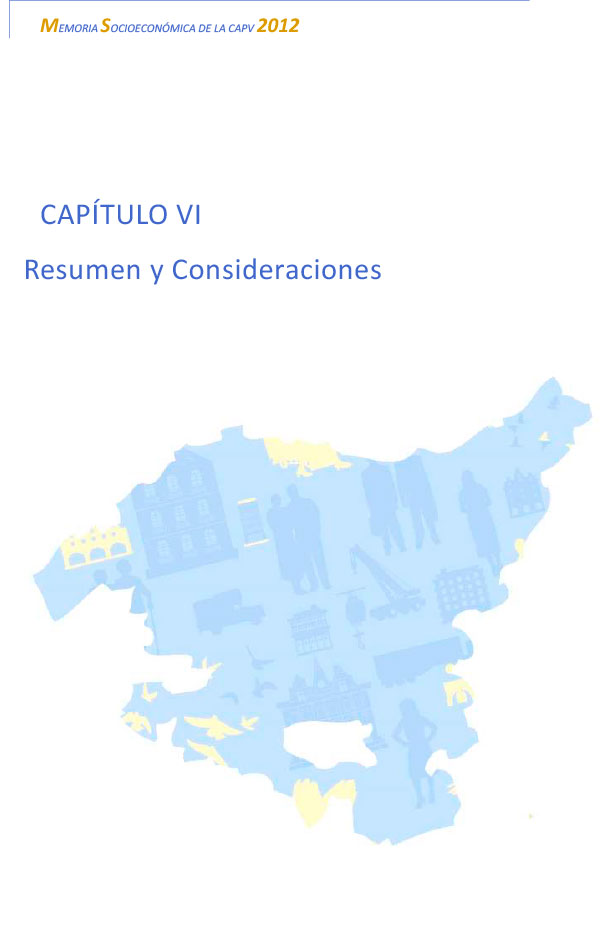 Resumen y consideraciones de la Memoria Socioeconómica 2012
