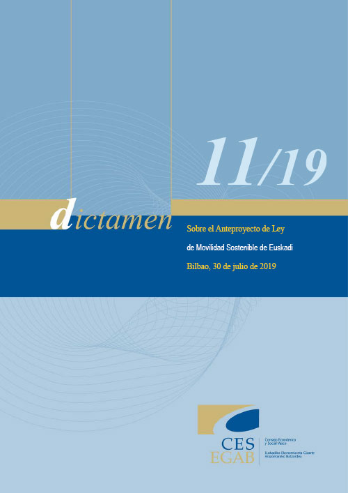 Dictamen 11/19 relativo al Anteproyecto de Ley de Movilidad Sostenible de Euskadi