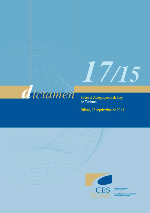 Dictamen 17/15 sobre el Anteproyecto de Ley de Turismo