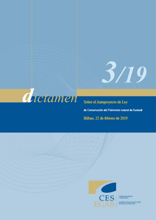Dictamen 3/19 sobre el Anteproyecto de Ley de Conservación del Patrimonio natural de Euskadi