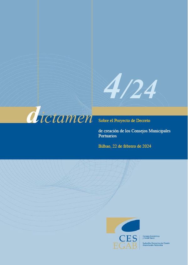Dictamen 4/24 de 22 de febrero sobre el Proyecto de Decreto de creación de los Consejos Municipales Portuarios