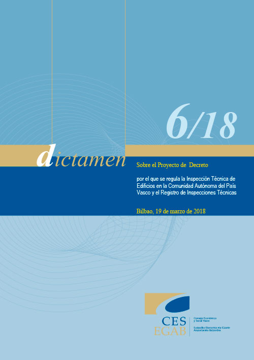 Dictamen 6/18 sobre el P.D. por el que se regula la Inspección Técnica de Edificios en la Comunidad Autónoma del País Vasco y el Registro de Inspecciones Técnicas