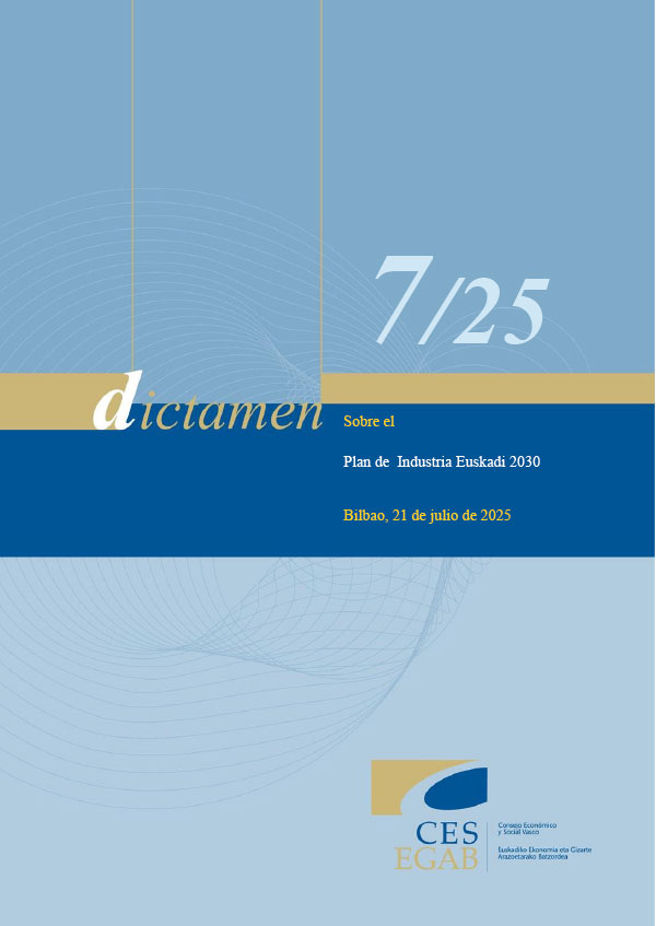Dictamen 7/25 de 21 de julio sobre el Plan de Industria-Euskadi 2030