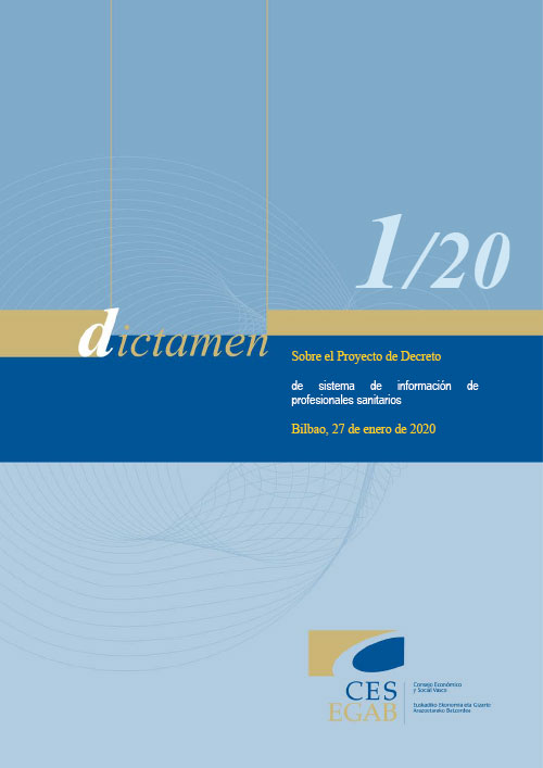 Dictamen 1/20 sobre el Proyecto de Decreto de sistema de información de profesionales sanitarios