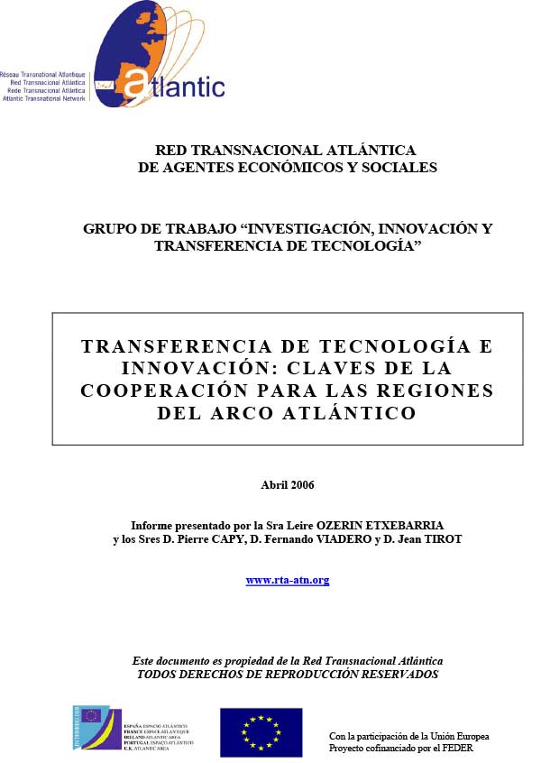 Transferencia de Tecnología e innovación: Claves de la cooperación para las Regiones de Arco Atlántico