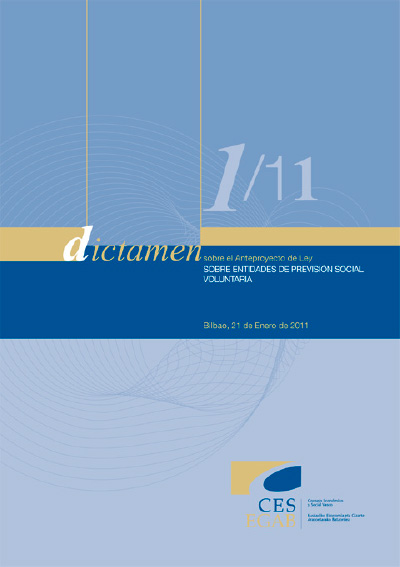Dictamen 1/11 sobre el Anteproyecto de Ley sobre Entidades de Previsión Social Voluntaria