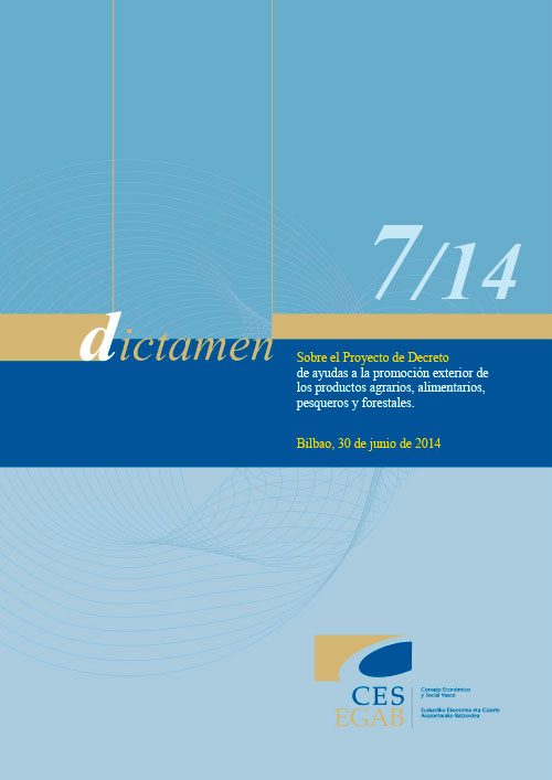 Dictamen 7/14 sobre el Proyecto de Decreto de ayudas a la promoción de los productos agrarios, alimentarios, pesqueros y forestales