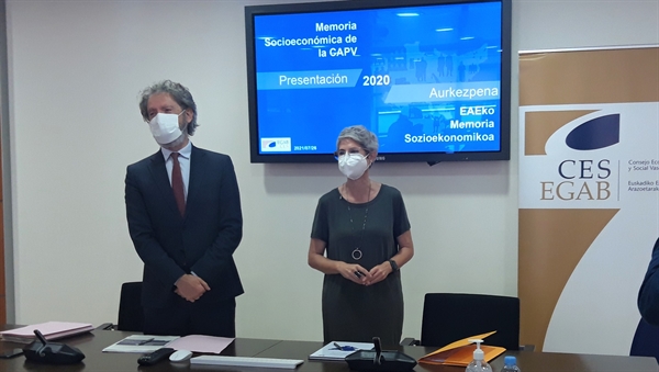 Euskadiko Ekonomia eta Gizarte Arazoetarako Batzordeak “2020-ko Memoria Sozioekonomikoa” aurkeztu du