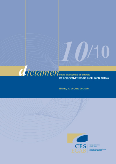 Dictamen 10/10 sobre el proyecto de decreto de los convenios de inclusión activa
