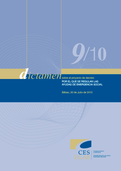 Dictamen 9/10 sobre el proyecto de decreto por el que se regulan las ayudas de emergencia social