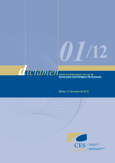 Dictamen 1/12 sobre el Anteproyecto de Ley de Movilidad Sostenible de Euskadi