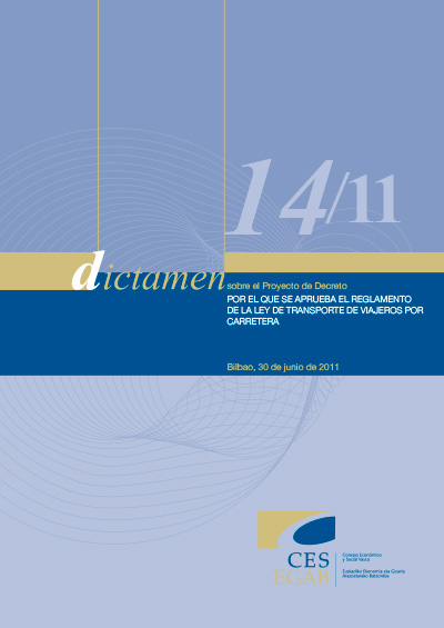 Dictamen 14/11 sobre el Proyecto de Decreto por el que se aprueba el Reglamento de la Ley de Transporte de Viajeros por Carretera