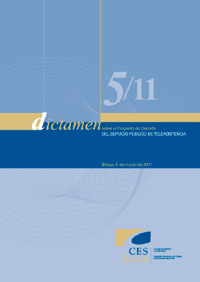 Dictamen 5/11 sobre el Proyecto de Decreto del servicio público de teleasistencia
