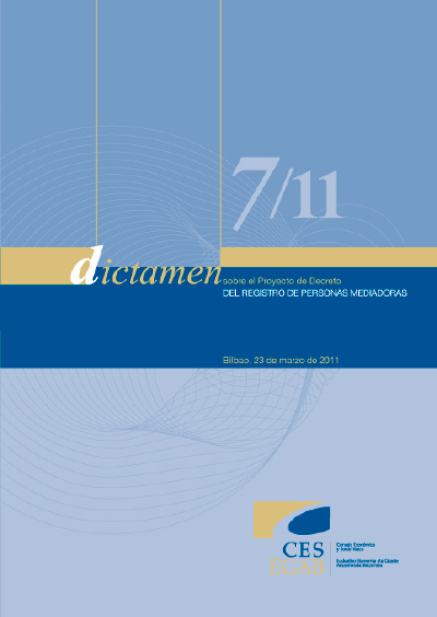 Dictamen 7/11 sobre el Proyecto de Decreto del Registro de Personas Mediadoras